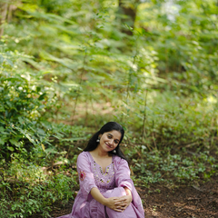 Chanderi Silk Suit Set With Real Mirror Style