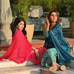 Bandhani Printed Dresses Set with Dupatta
