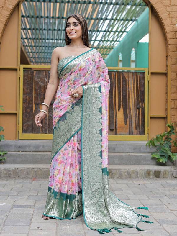 Banarasi Viscose Georgette Silk Saree
