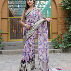 Banarasi Viscose Georgette Silk Saree