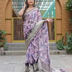 Banarasi Viscose Georgette Silk Saree