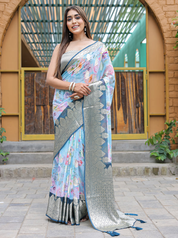 Banarasi Viscose Georgette Silk Saree