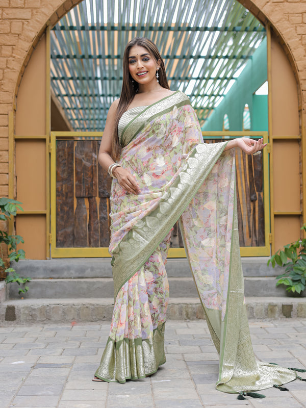 Banarasi Viscose Georgette Silk Saree