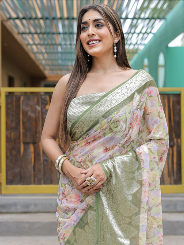 Banarasi Viscose Georgette Silk Saree