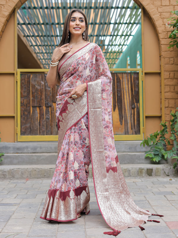 Banarasi Viscose Georgette Silk Saree