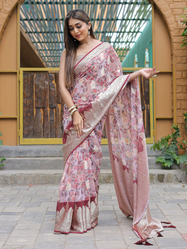 Banarasi Viscose Georgette Silk Saree