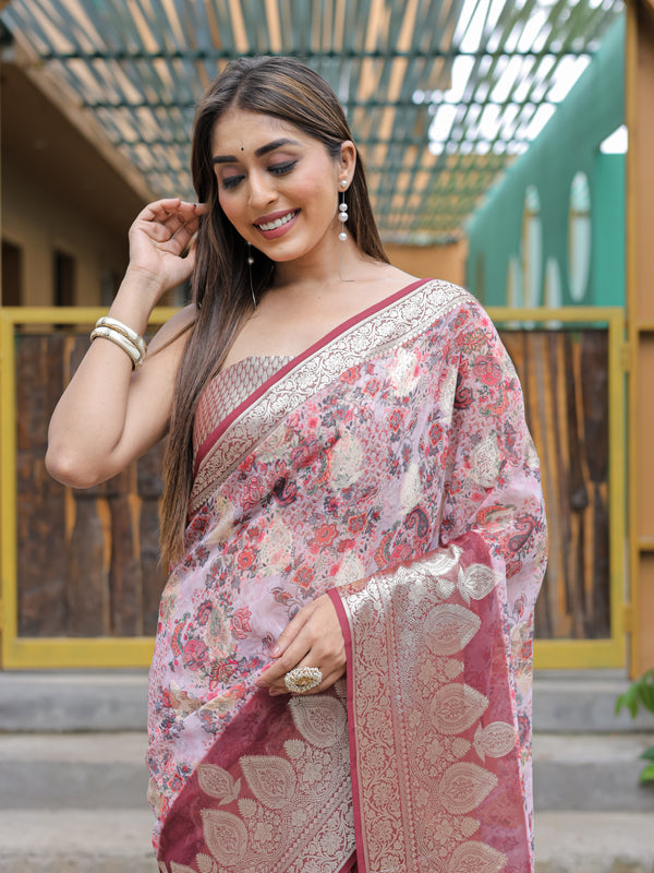 Banarasi Viscose Georgette Silk Saree