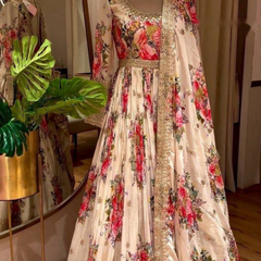 Satin Silk Lehenga Set