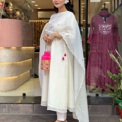Mirror Work Dresses With Bottom & Dupatta