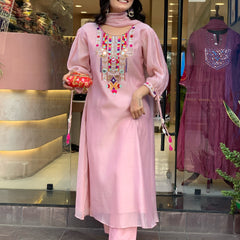 Mirror Work Dresses With Bottom & Dupatta