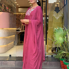 Women’s V-Neck Printed Silk Dresses