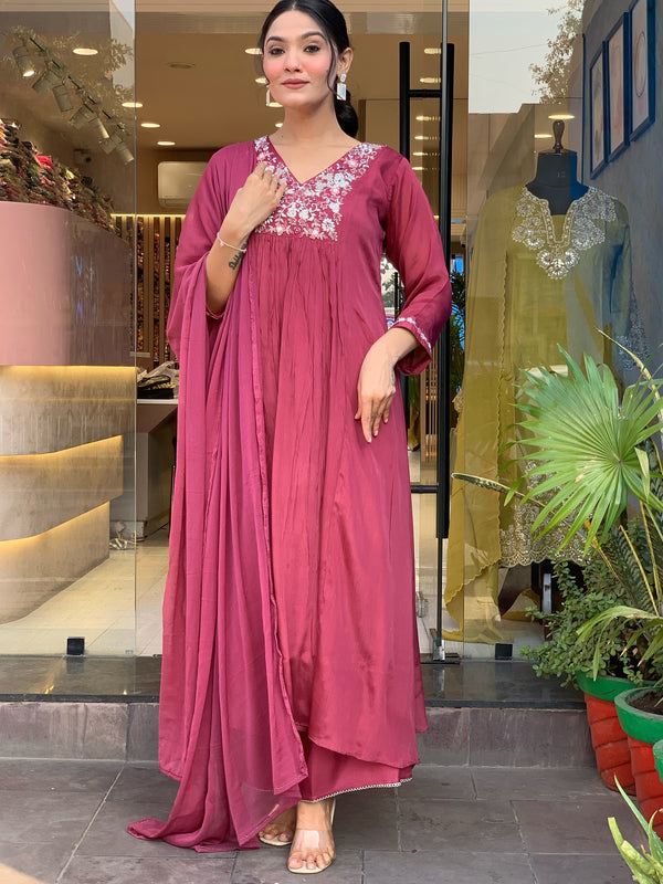 Women’s V-Neck Printed Silk Dresses