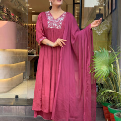 Women’s V-Neck Printed Silk Dresses