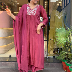 Women’s V-Neck Printed Silk Dresses