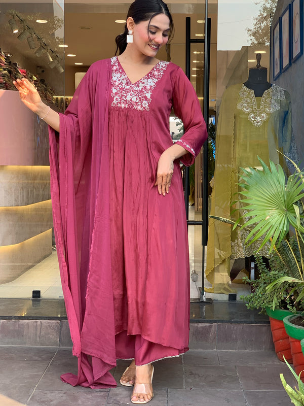 Women’s V-Neck Printed Silk Dresses