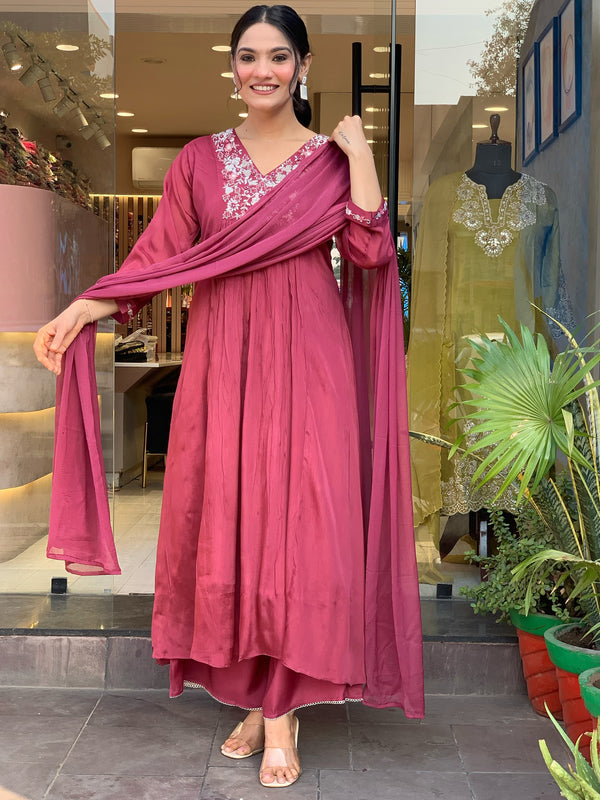 Women’s V-Neck Printed Silk Dresses