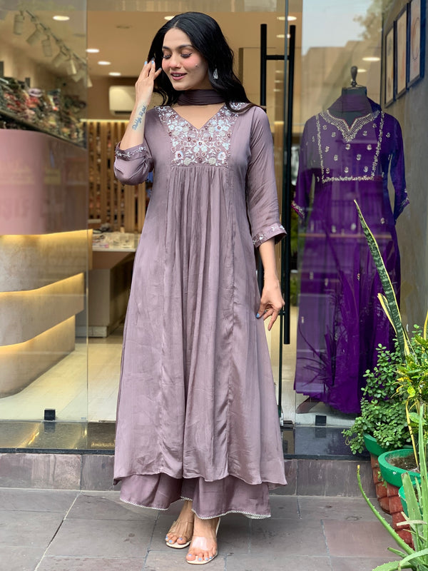 Women’s V-Neck Printed Silk Dresses