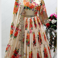 Satin Silk Lehenga Set