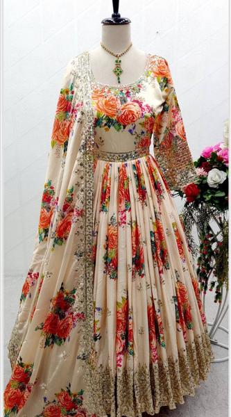 Satin Silk Lehenga Set