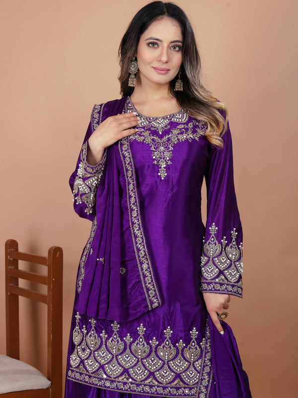 Embroidered Sharara Indo Western