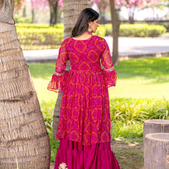 Bandhani Gotapatti Work Indo Western