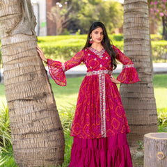 Bandhani Gotapatti Work Indo Western