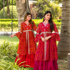 Bandhani Gotapatti Work Indo Western