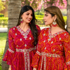 Bandhani Gotapatti Work Indo Western