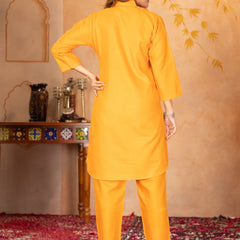 Floral Embroidered Shirt Collar Co-ord Sets