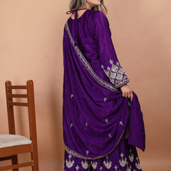 Embroidered Sharara Indo Western