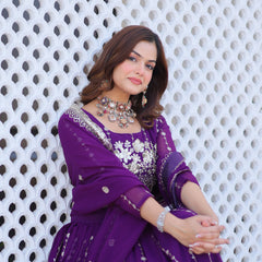 Floral Sequin Embroidered Lehenga