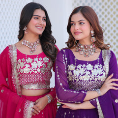 Floral Sequin Embroidered Lehenga