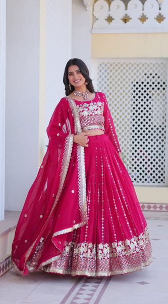 Floral Sequin Embroidered Lehenga