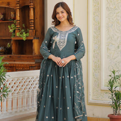Bead Moti Embroidered Lehenga