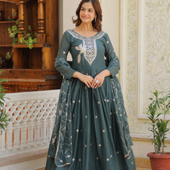 Bead Moti Embroidered Lehenga