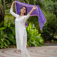 White Embroidered Dresses