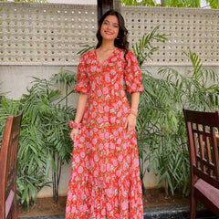 Digital Print Designer Gown