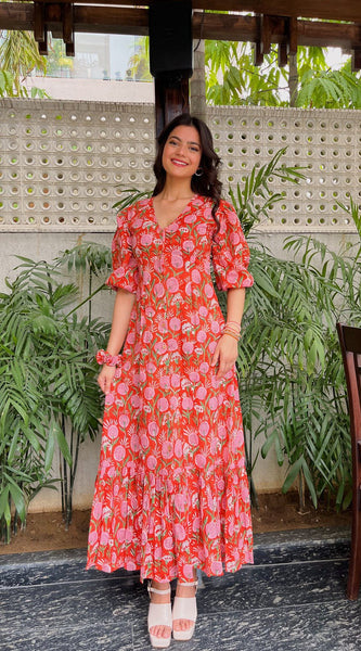 Digital Print Designer Gown