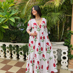 Women Floral Maxi Gown