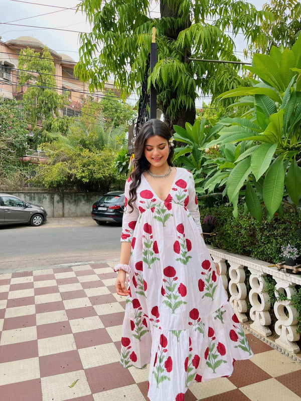 Women Floral Maxi Gown