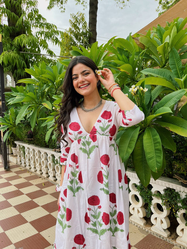 Women Floral Maxi Gown
