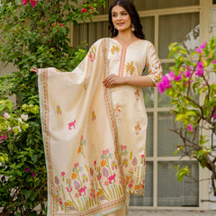 Viscose Assam Silk Dresses