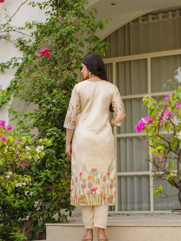 Viscose Assam Silk And Embroidared Beads Work Dresses