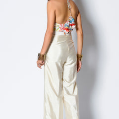 Beautiful Shoulder Strap Top With Lehenga