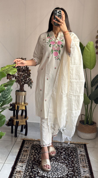 Khadi Cotton Embroidery Dresses