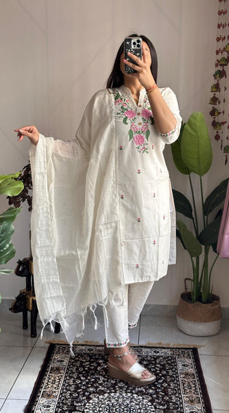 Khadi Cotton Embroidery Dresses