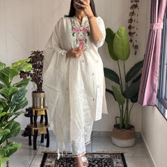 Khadi Cotton Embroidery Dresses
