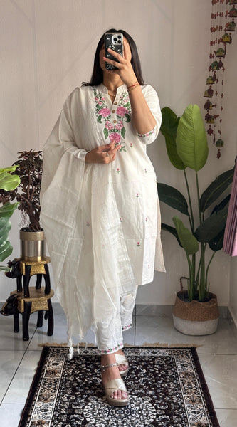 Khadi Cotton Embroidery Dresses
