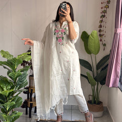 Khadi Cotton Embroidery Dresses