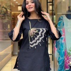 Black Embroidered Co-Ord Sets for Women